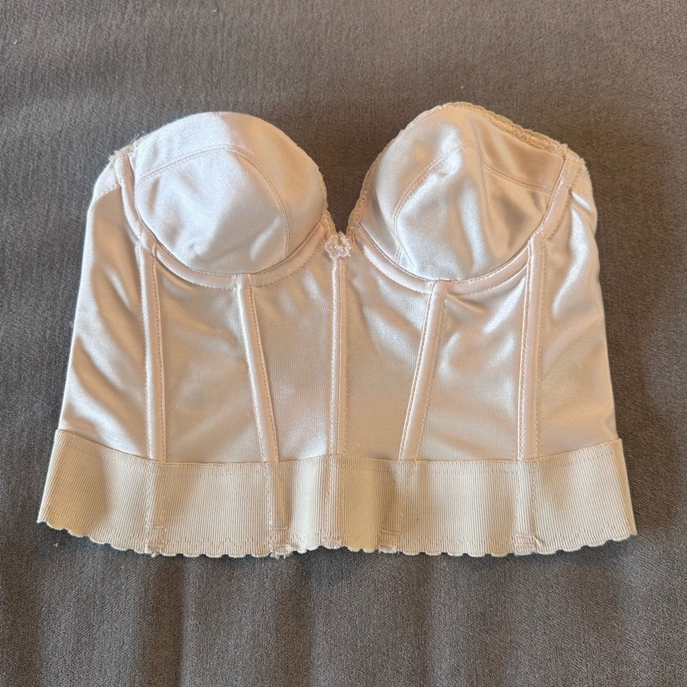 Vintage 70s Ivory Bustier Top
